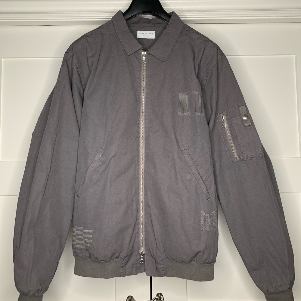 John Elliott Gray Bomber Jacket